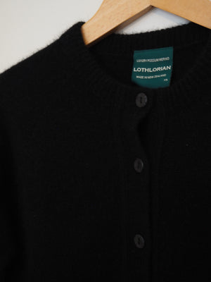 Crew neck cardigan - Black