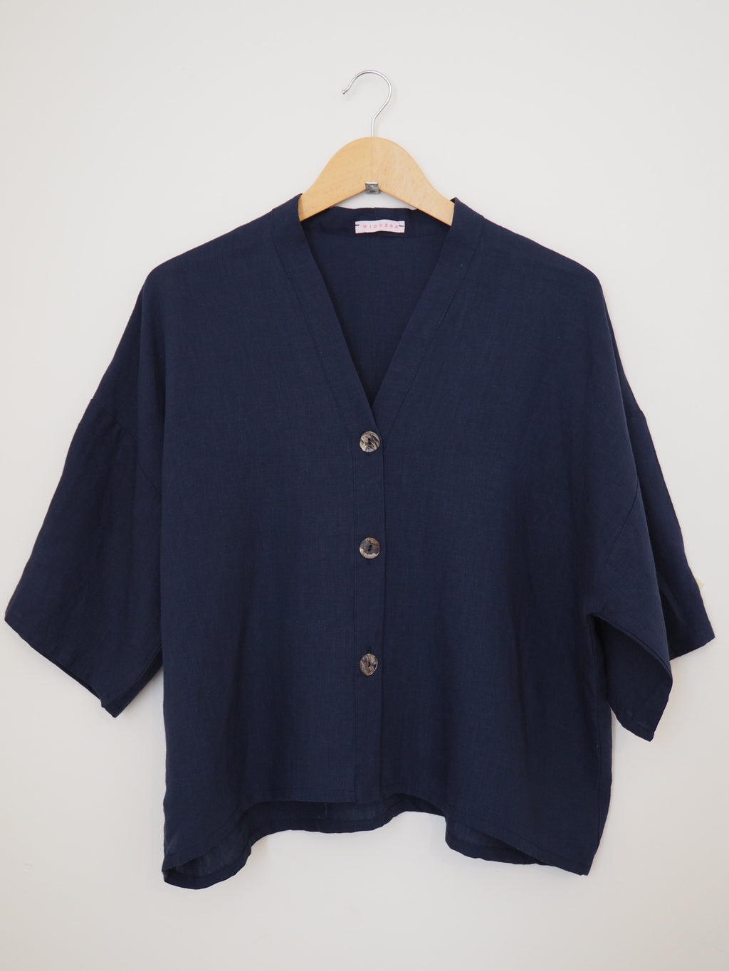 Temple top- Navy+Flower