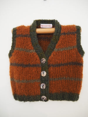 Widdettes Kids Hand knit vest - Acorn