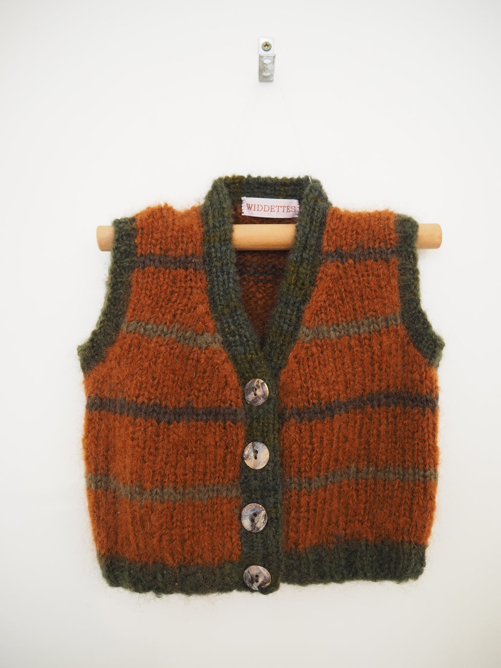 Widdettes Kids Hand knit vest - Acorn